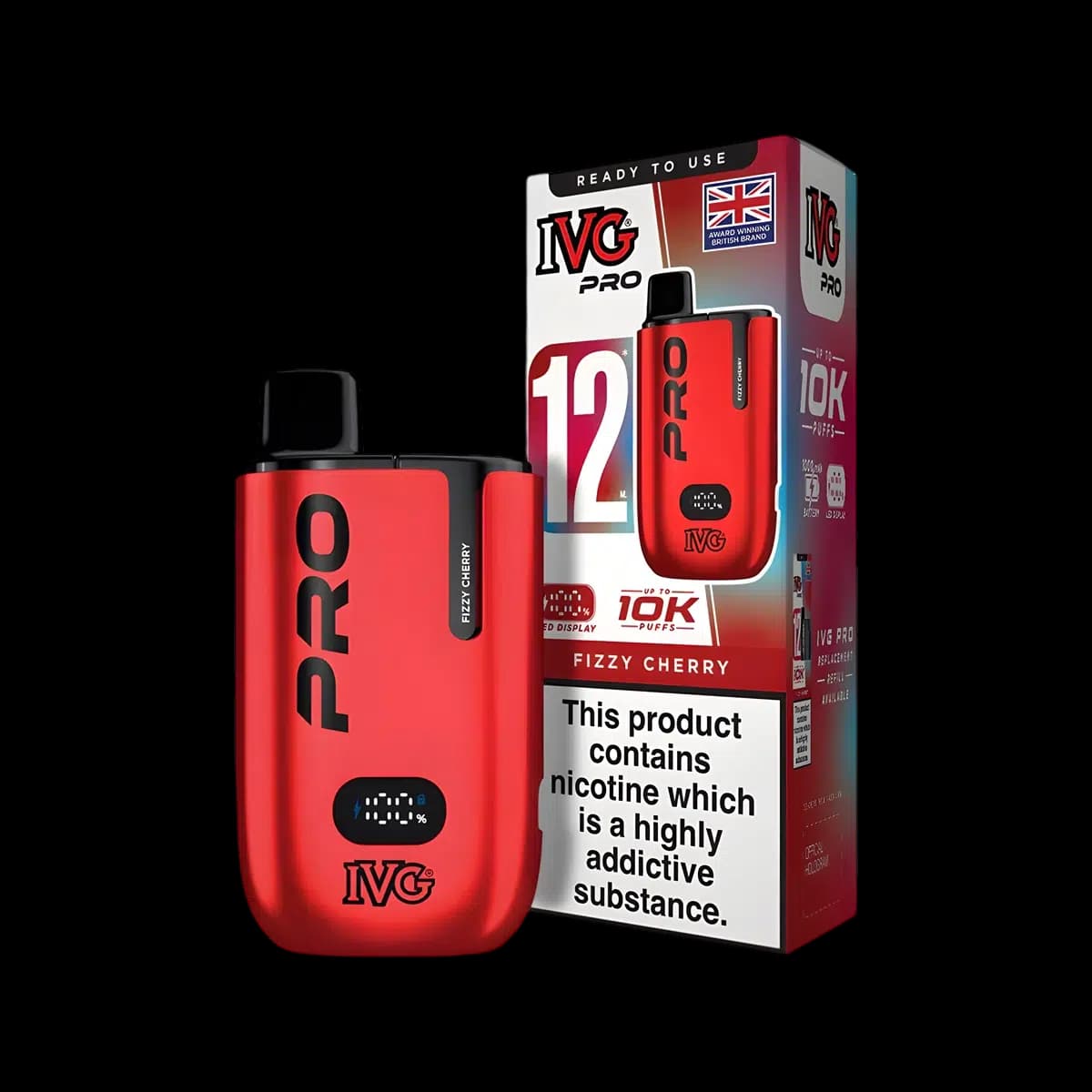 Fizzy Cherry-IVG Pro 12 Vape Kit