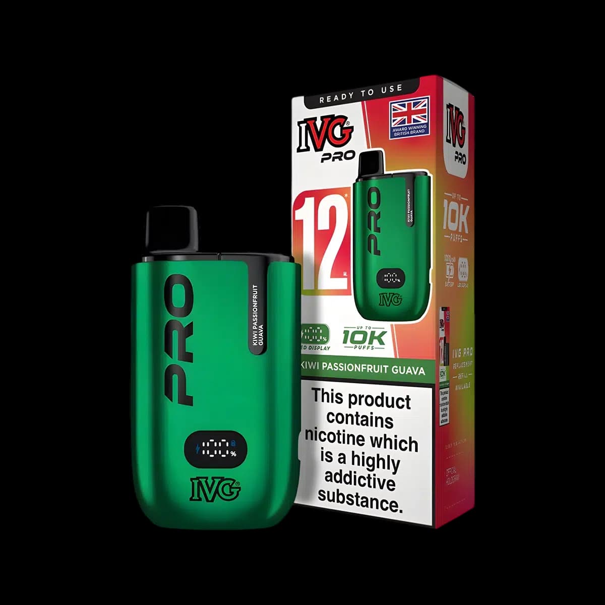 Kiwi Passionfruit Guava-IVG Pro 12 Vape Kit