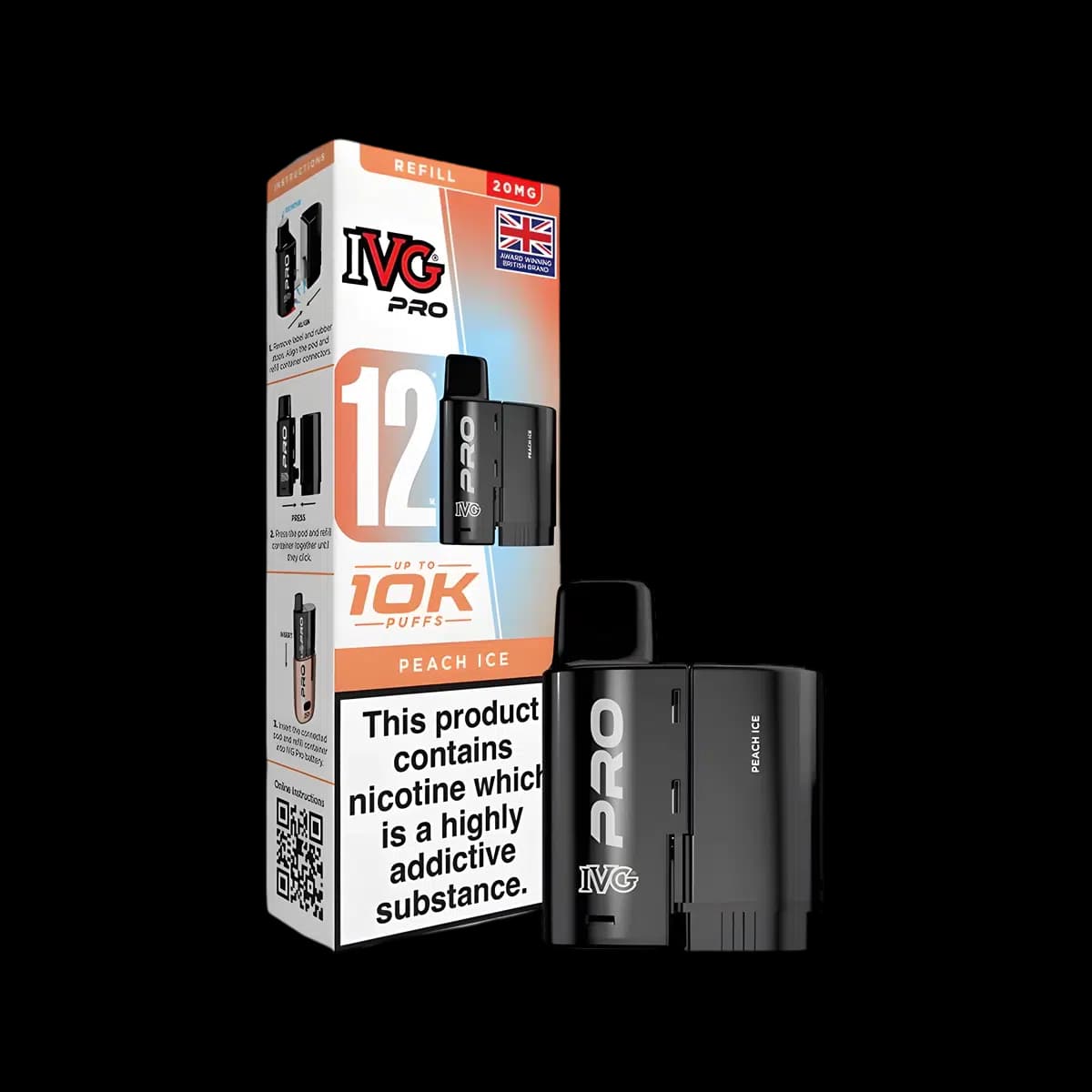 Peach Ice - IVG PRO 12 Refill Pod