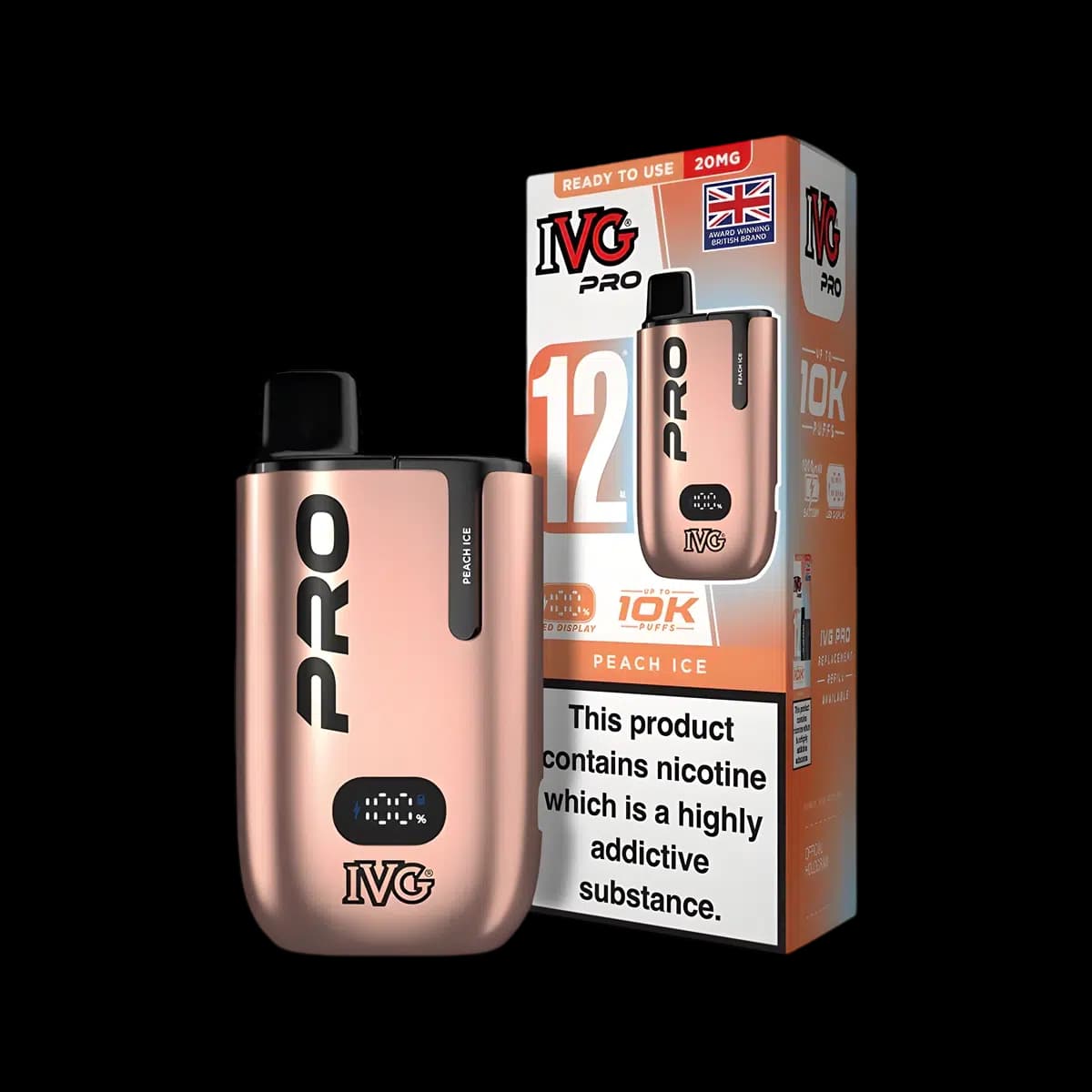 Peach Ice-IVG Pro 12 Vape Kit