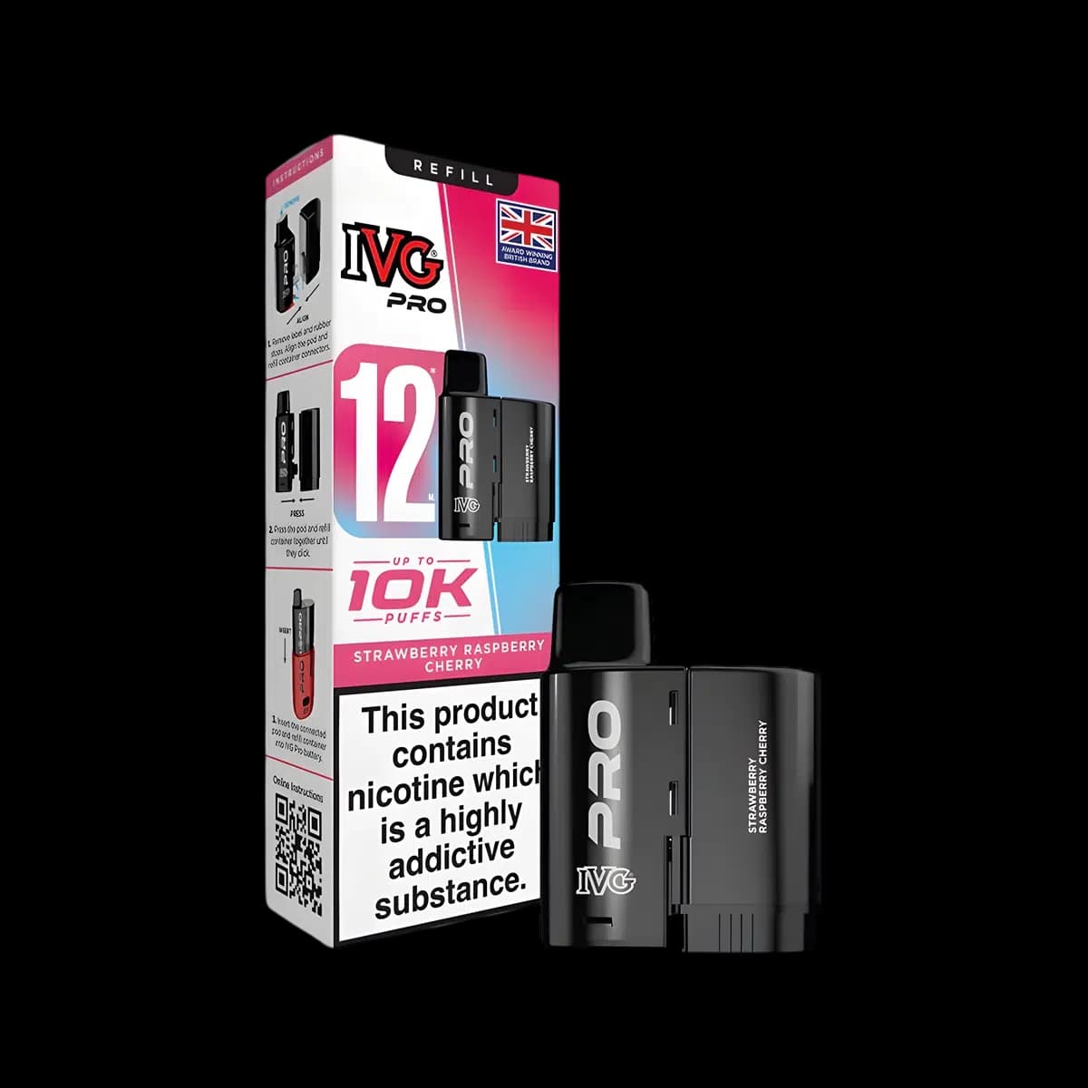 Strawberry Raspberry Cherry - IVG PRO 12 Refill Pod